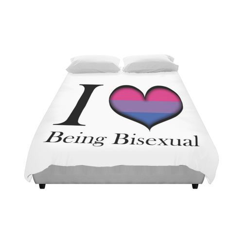 I Heart Being Bisexual Duvet Cover 86"x70" ( All-over-print)