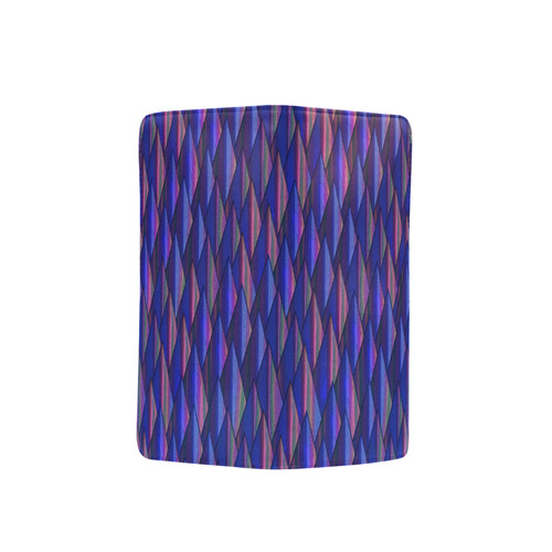 Purple and Blue Triangle Peaks Men's Clutch Purse （Model 1638）