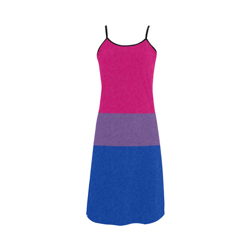 Bisexual Pride Flag Alcestis Slip Dress (Model D05)