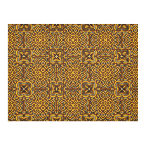 Amber Honey Ethnic Pattern Cotton Linen Tablecloth 52"x 70"