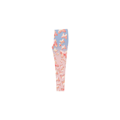 Pink Butterflies Cassandra Women's Leggings (Model L01)