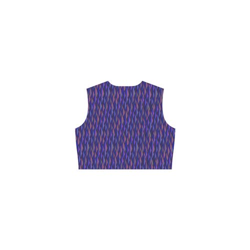 Purple and Blue Triangle Peaks Eos Women's Sleeveless Dress (Model D01)