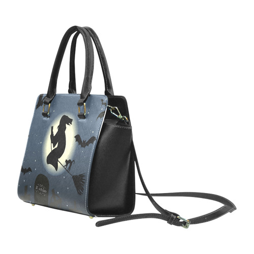 Halloween20160819 Rivet Shoulder Handbag (Model 1645)