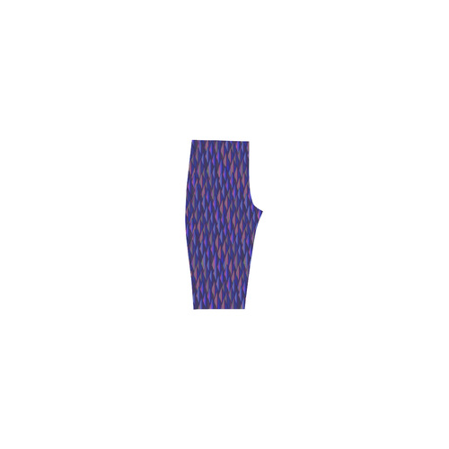 Purple and Blue Triangle Peaks Hestia Cropped Leggings (Model L03)