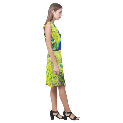 peacock Eos Women's Sleeveless Dress (Model D01)