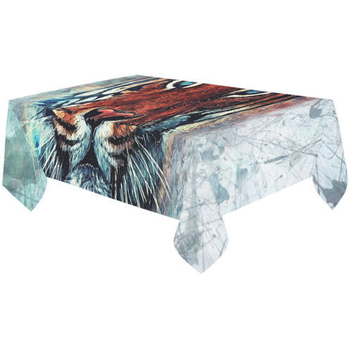 tiger Cotton Linen Tablecloth 60"x120"