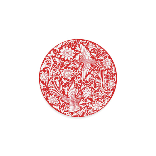 Flying Phoenixes exquisite Chinese pattern Round Coaster