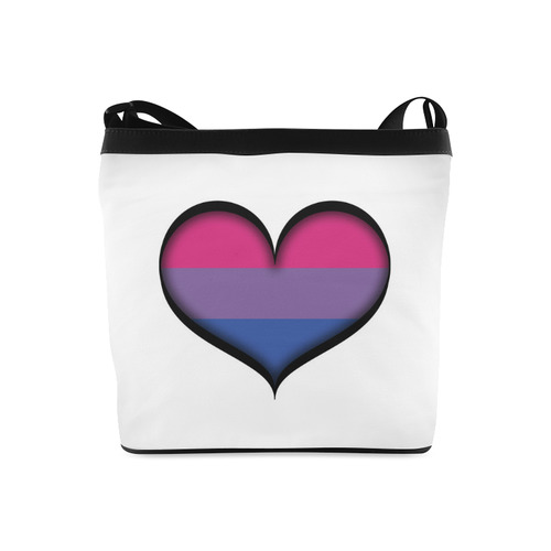 Bisexual Heart Crossbody Bags (Model 1613)