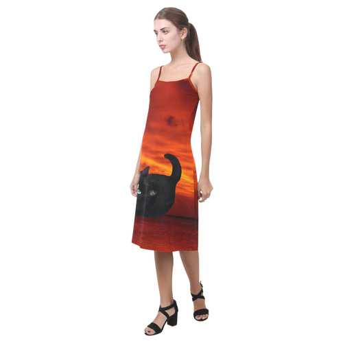 Cat and Red Sky Alcestis Slip Dress (Model D05)