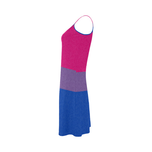 Bisexual Pride Flag Alcestis Slip Dress (Model D05)