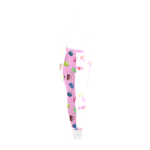 Little Purses and Pink Polka Dots Cassandra Women's Leggings (Model L01)