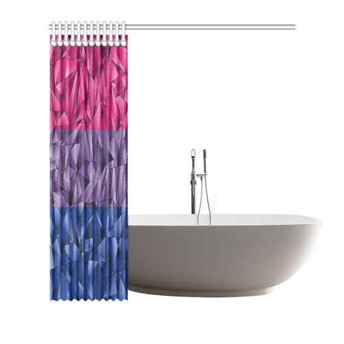 Abstract Bisexual Flag Shower Curtain 72"x72"