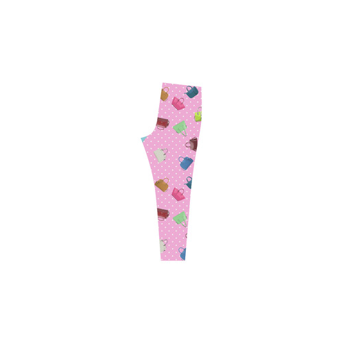 Little Purses and Pink Polka Dots Cassandra Women's Leggings (Model L01)