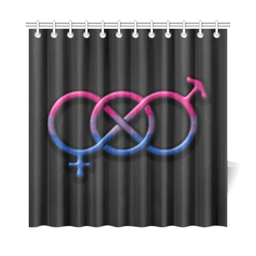 Bisexual Pride Gender Knot Shower Curtain 72"x72"
