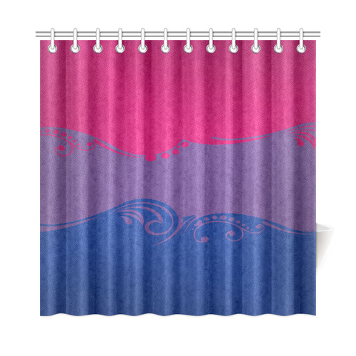 Bisexual Ornamental Flag Shower Curtain 72"x72"