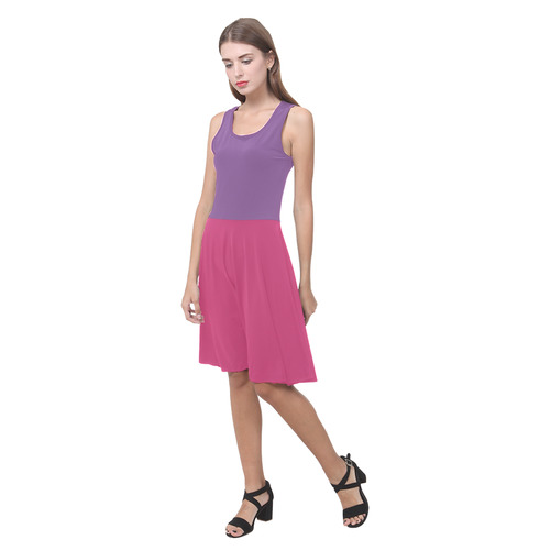 Dewberry and Magenta Atalanta Casual Sundress(Model D04)