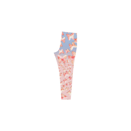 Pink Butterflies Cassandra Women's Leggings (Model L01)