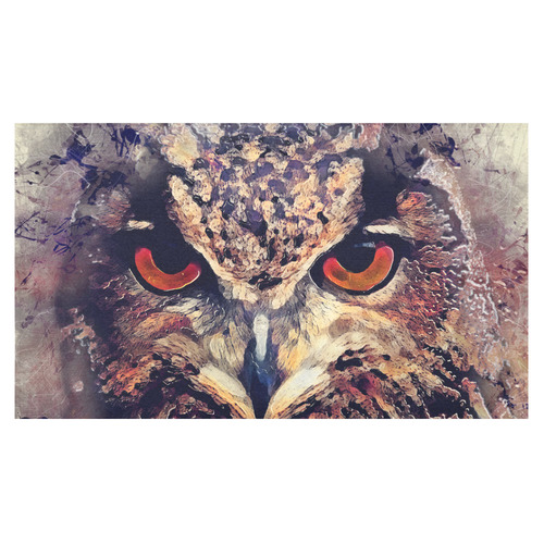 owl Cotton Linen Tablecloth 60"x 104"