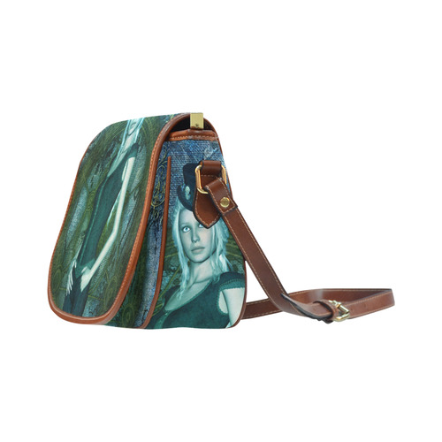 Victorian style, beautiful women Saddle Bag/Small (Model 1649) Full Customization