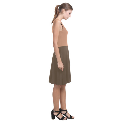 Sandstone and Desert Palm Atalanta Casual Sundress(Model D04)