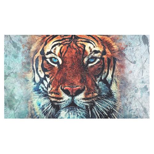 tiger Cotton Linen Tablecloth 60"x 104"
