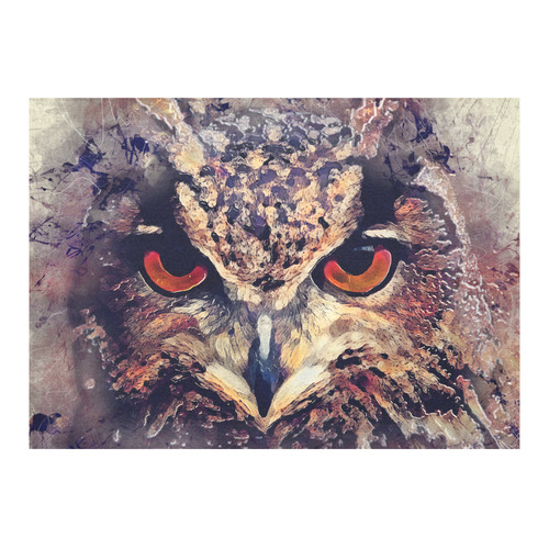 owl Cotton Linen Tablecloth 60"x 84"