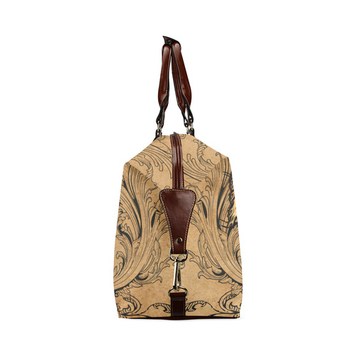 Beautiful horse silhouette in yellow colors Classic Travel Bag (Model 1643)