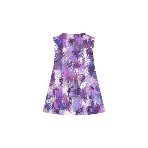 Purple Paint Splatter Alcestis Slip Dress (Model D05)