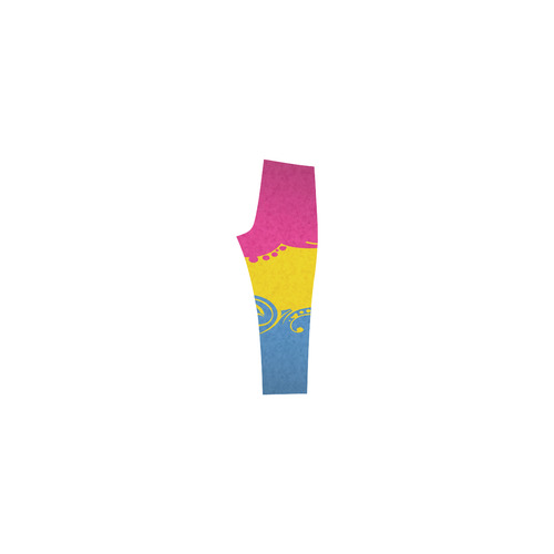 Pansexual Ornamental Flag Capri Legging (Model L02)