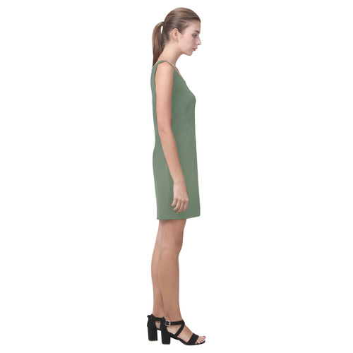 Cactus Green Medea Vest Dress (Model D06)