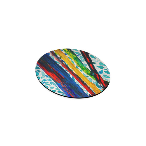 Rainbow Eucalyptus Graffiti artist tree Round Coaster