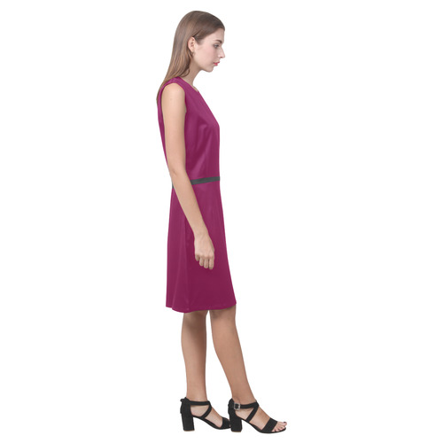 Siren Pink Eos Women's Sleeveless Dress (Model D01)