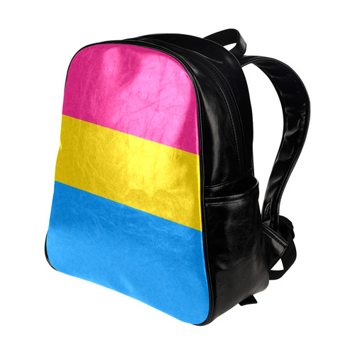 Pansexual Pride Flag Multi-Pockets Backpack (Model 1636)