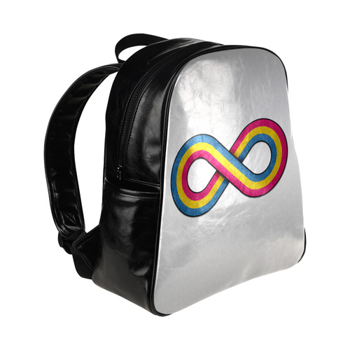 Pansexual Infinity Multi-Pockets Backpack (Model 1636)