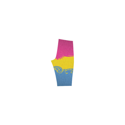 Pansexual Ornamental Flag Hestia Cropped Leggings (Model L03)