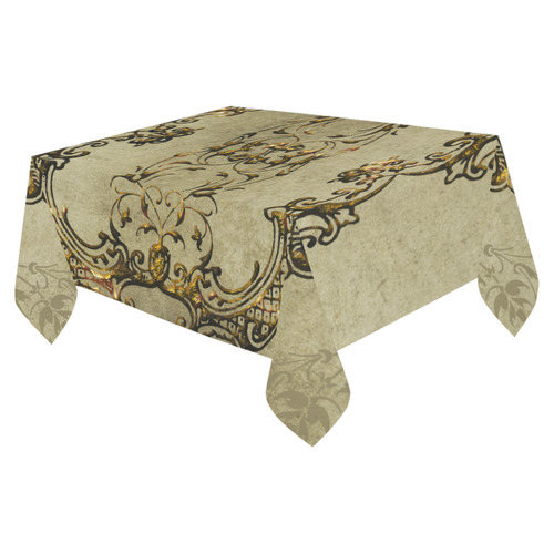 Beautiful decorative vintage design Cotton Linen Tablecloth 52"x 70"