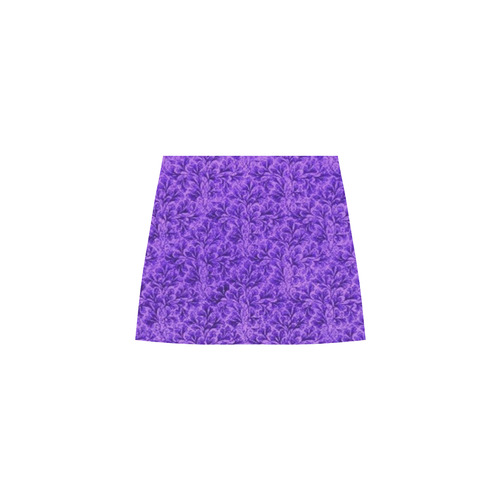 Vintage Floral Lace Leaf Amethyst Purple II Eos Women's Sleeveless Dress (Model D01)