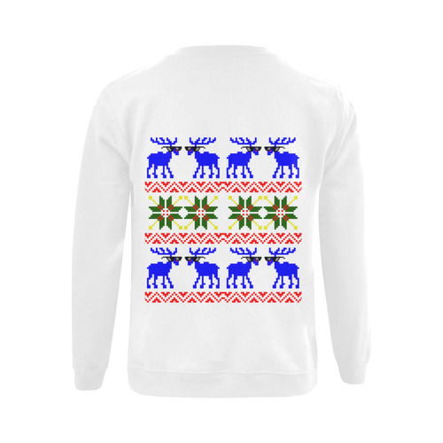 Ugly Sweater  ( Deal With It ) Gildan Crewneck Sweatshirt(NEW) (Model H01)