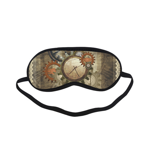 Steampunk, wonderful noble desig, clocks and gears Sleeping Mask