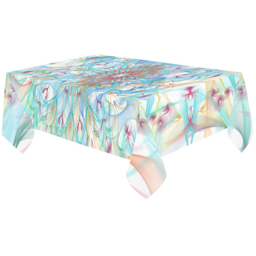 orchids Cotton Linen Tablecloth 60"x120"