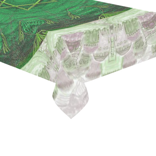 jerusalem 4 Cotton Linen Tablecloth 60"x120"