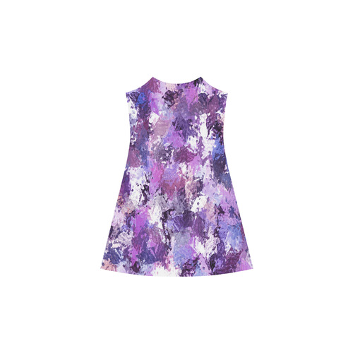 Purple Paint Splatter Alcestis Slip Dress (Model D05)