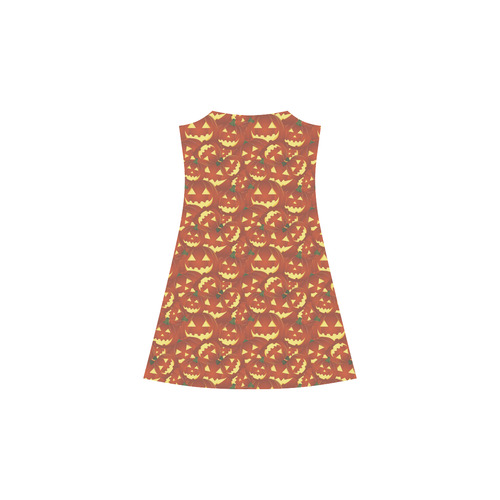 halloween pumpkins Alcestis Slip Dress (Model D05)