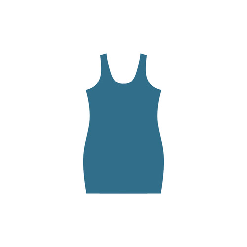 Teal Blue Sapphire Medea Vest Dress (Model D06)