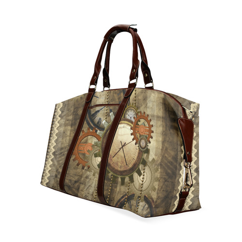 Steampunk, wonderful noble desig, clocks and gears Classic Travel Bag (Model 1643)