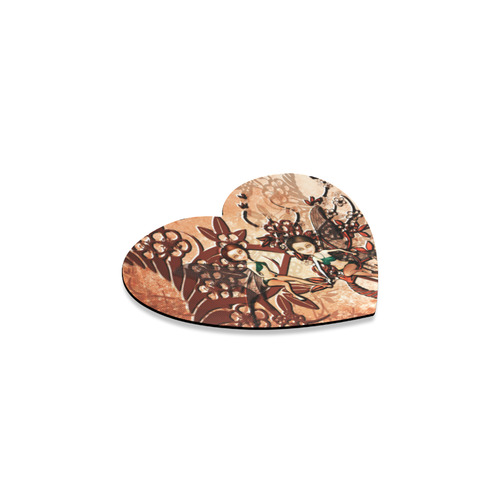 Cute, sweet fairys flying in a fantasy wood Heart Coaster