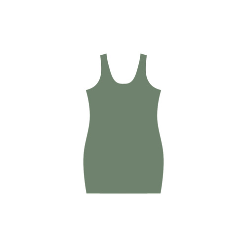 Cactus Green Medea Vest Dress (Model D06)