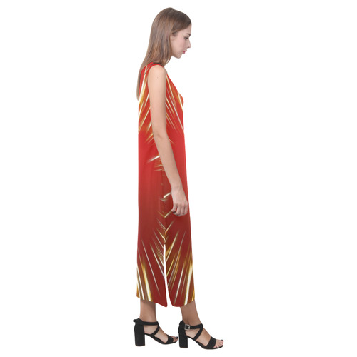 Festive Phaedra Sleeveless Open Fork Long Dress (Model D08)