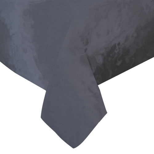 A beautiful painting black friesian horse portrait Cotton Linen Tablecloth 60"x 84"