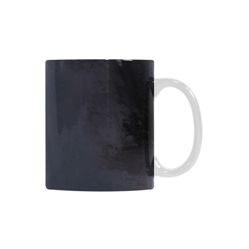 A beautiful painting black friesian horse portrait White Mug(11OZ)